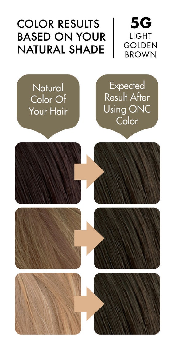 Onc Naturalcolors 5g Light Golden Brown Hair Dye With Organic Etsy