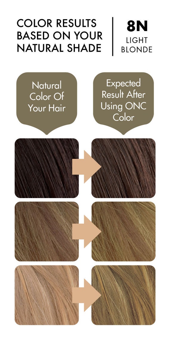 Onc Naturalcolors 8n Natural Light Blonde Hair Dye With Etsy