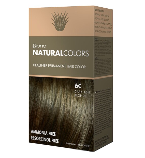 Onc Naturalcolors 6c Dark Ash Blonde Hair Dye With Organic Ingredients