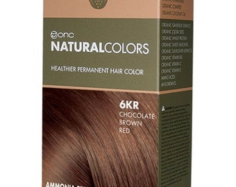 ONC NATURALCOLORS 6KR Chocolate Brown Red Hair Dye with Organic Ingredients