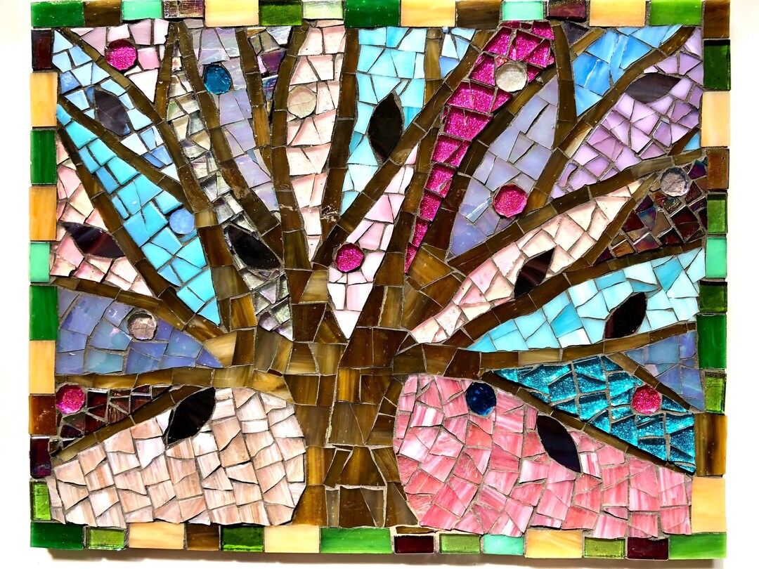 Tree Mosaic Wall Art Abstract Art Tree Nature Lover Gift Etsy UK