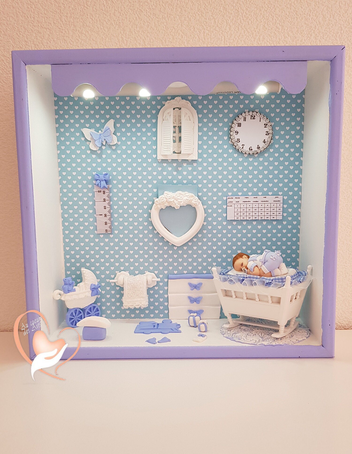 Vitrine de Naissance Veilleuse - Au Cœur Des Arts