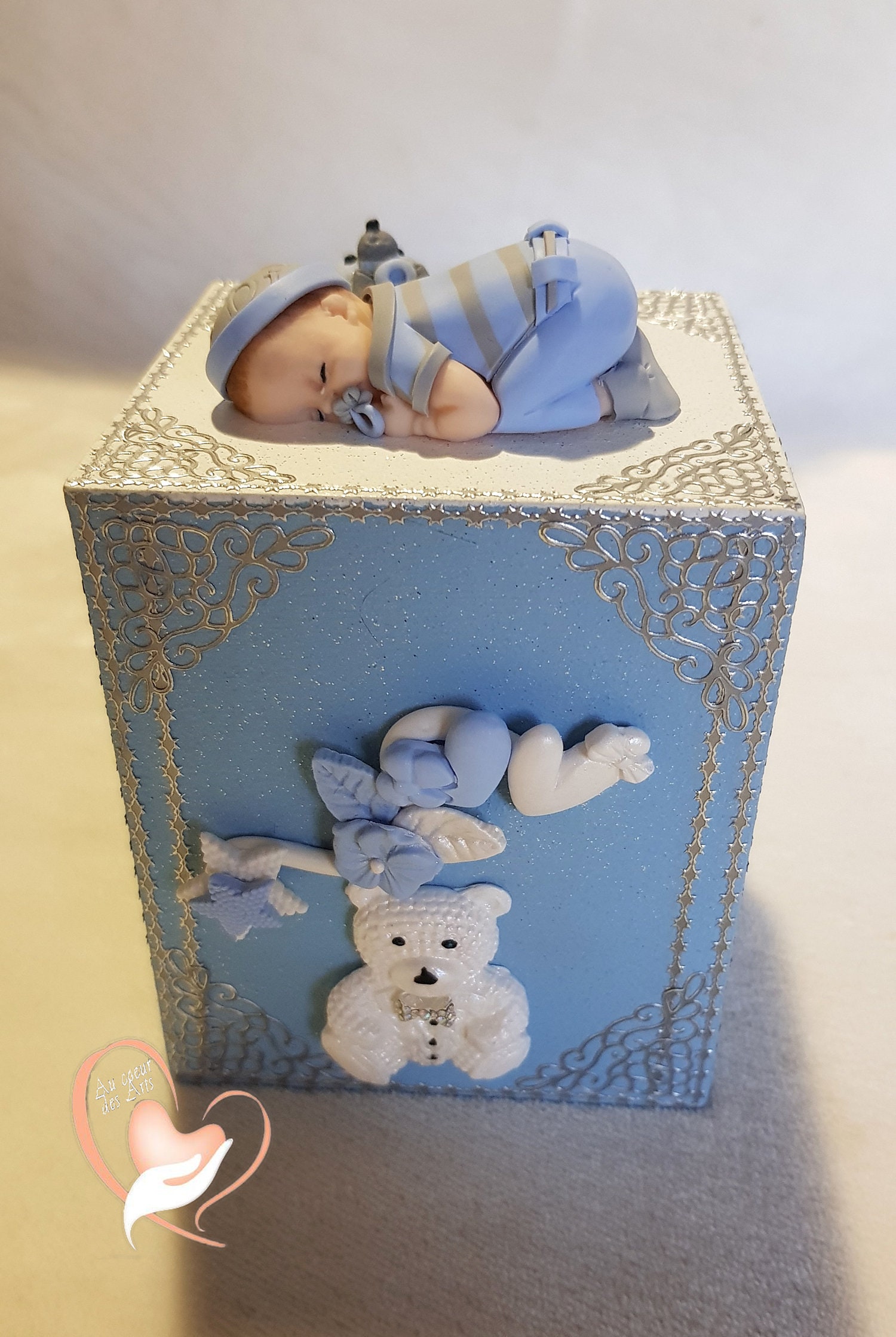 Tirelire Bébé Garçon - Au Coeur Des Arts