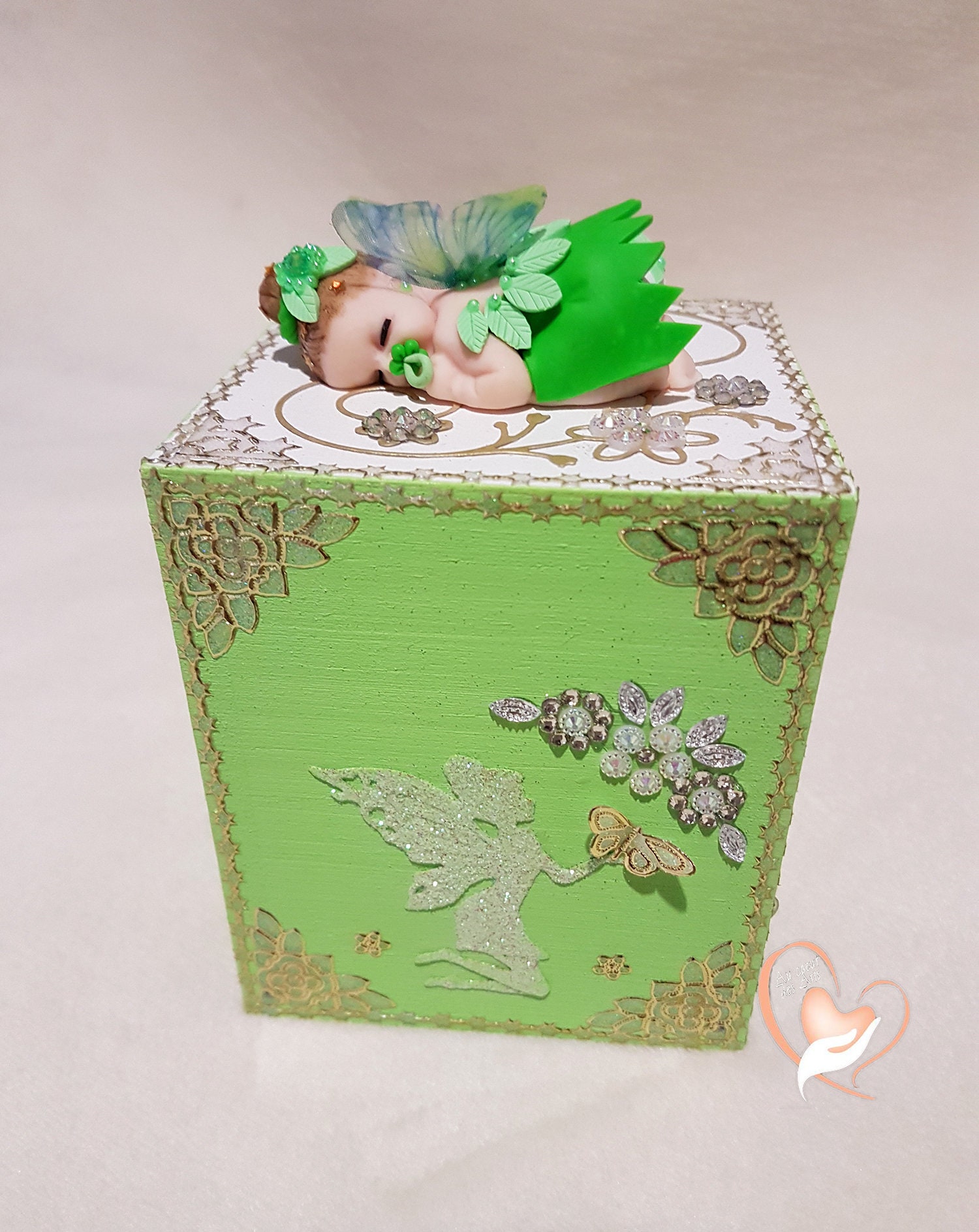 Tirelire Enfant Bébé Fille Fée Clochette - Au Coeur Des Arts