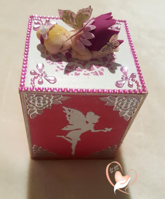 Tirelire Rose Enfant Bebe Fille Fee Clochette Au Coeur Des Etsy