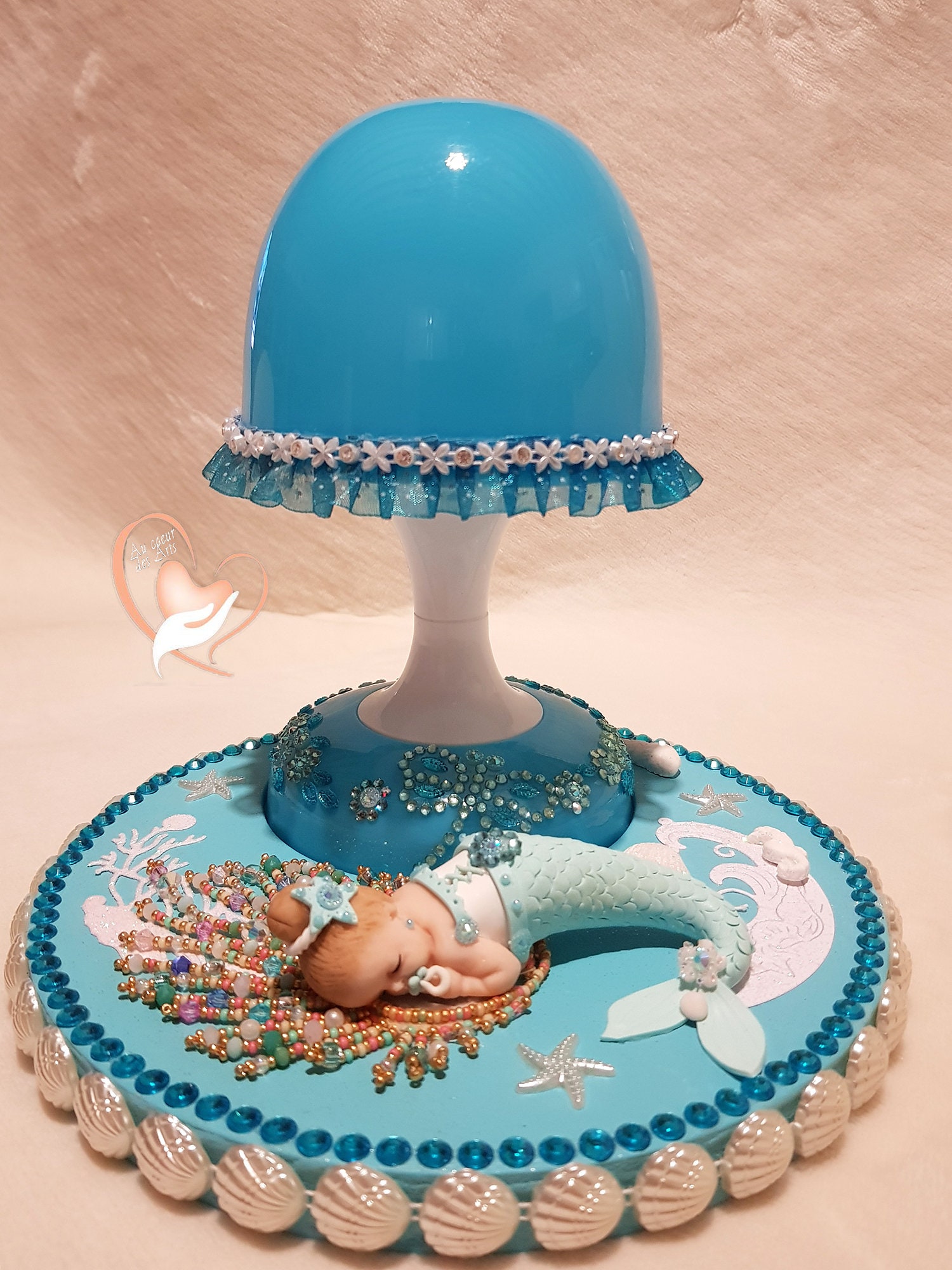 Nightlight baby girl bedside lamp in the heart of the arts Etsy