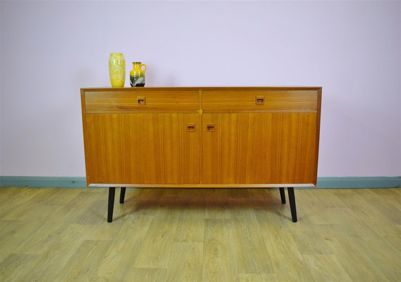 Mid Century Retro Danish Brouer Teak Sideboard Tv Cabinet With Etsy