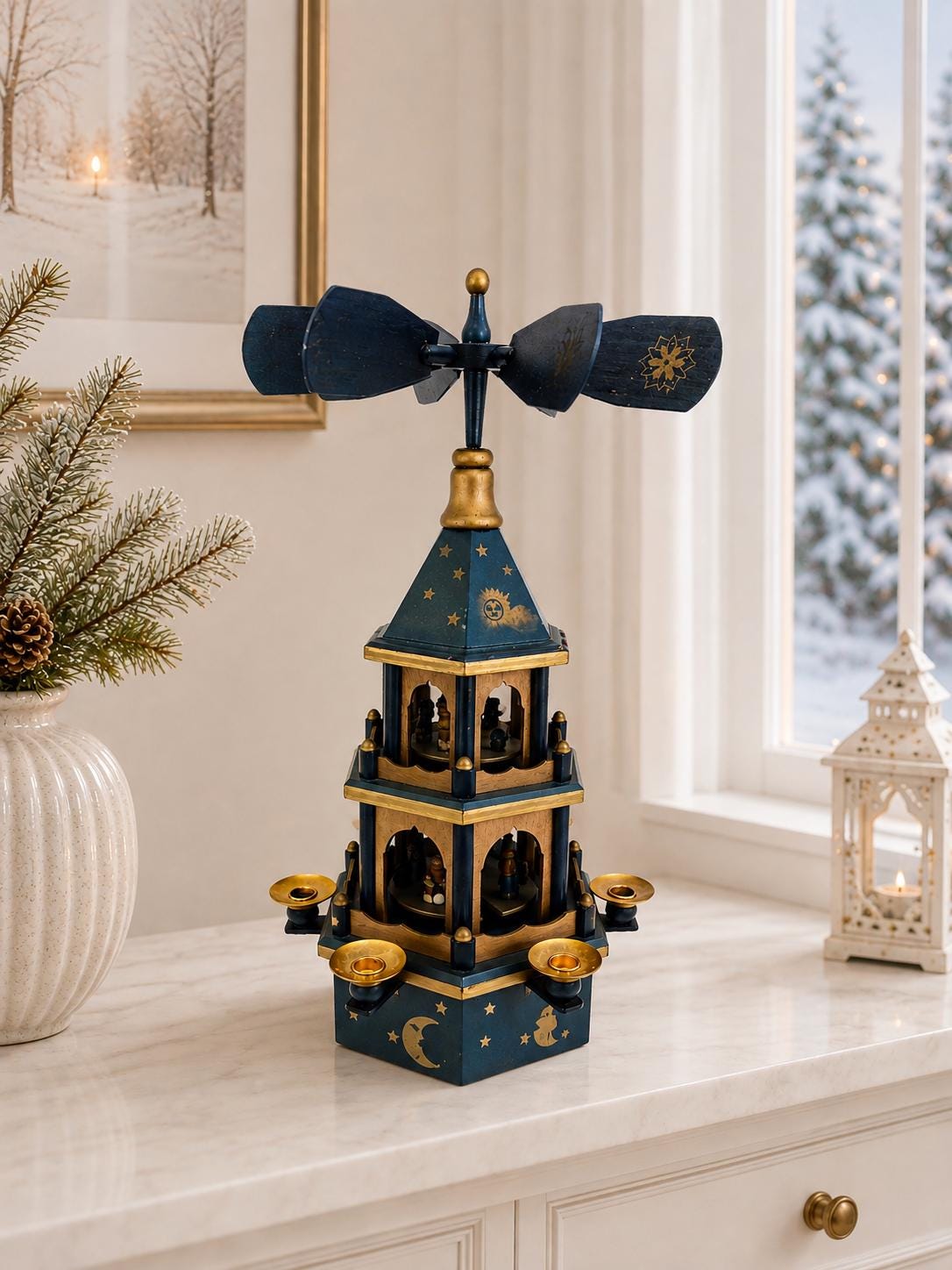 Vintage German Pyramid Windmill - Etsy