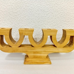 Amazing Large 4 arm Vintage Swedish Wooden Candelabra candlestick woodwork Carved wood Candle Holder Christmas Sweden 4 arms Advent Candles