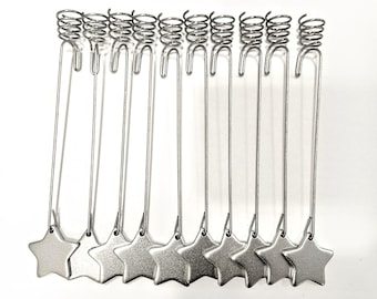 10 portacandele per albero di Natale in argento, stile pendolo svedese vintage scandinavo, candelabro dell'Avvento, ornamenti in stile rustico.