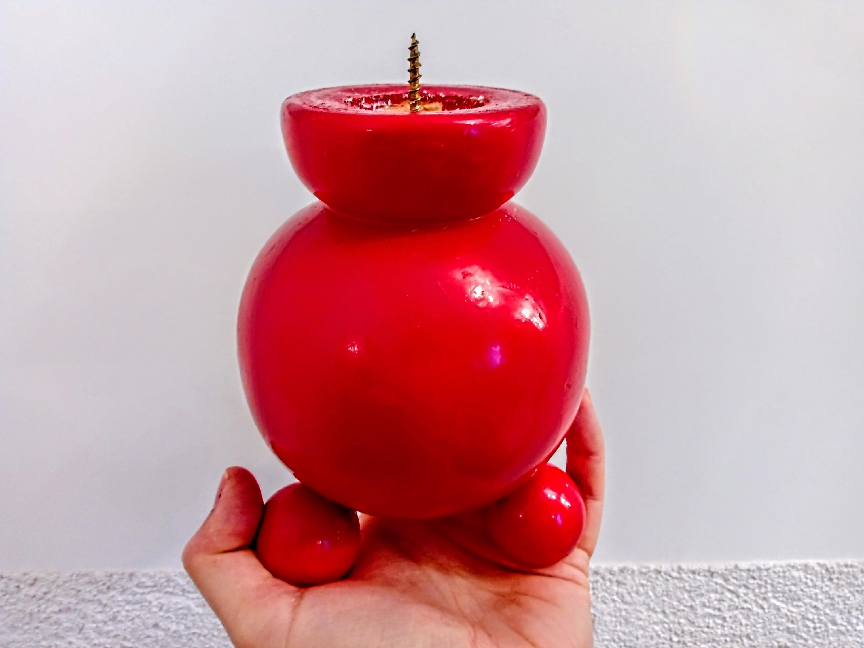 キャンドルホルダー　5個セット　ビンテージ　レッド　赤　アンティーク キャンドルホルダー5個セットビンテージレッド赤アンティーク