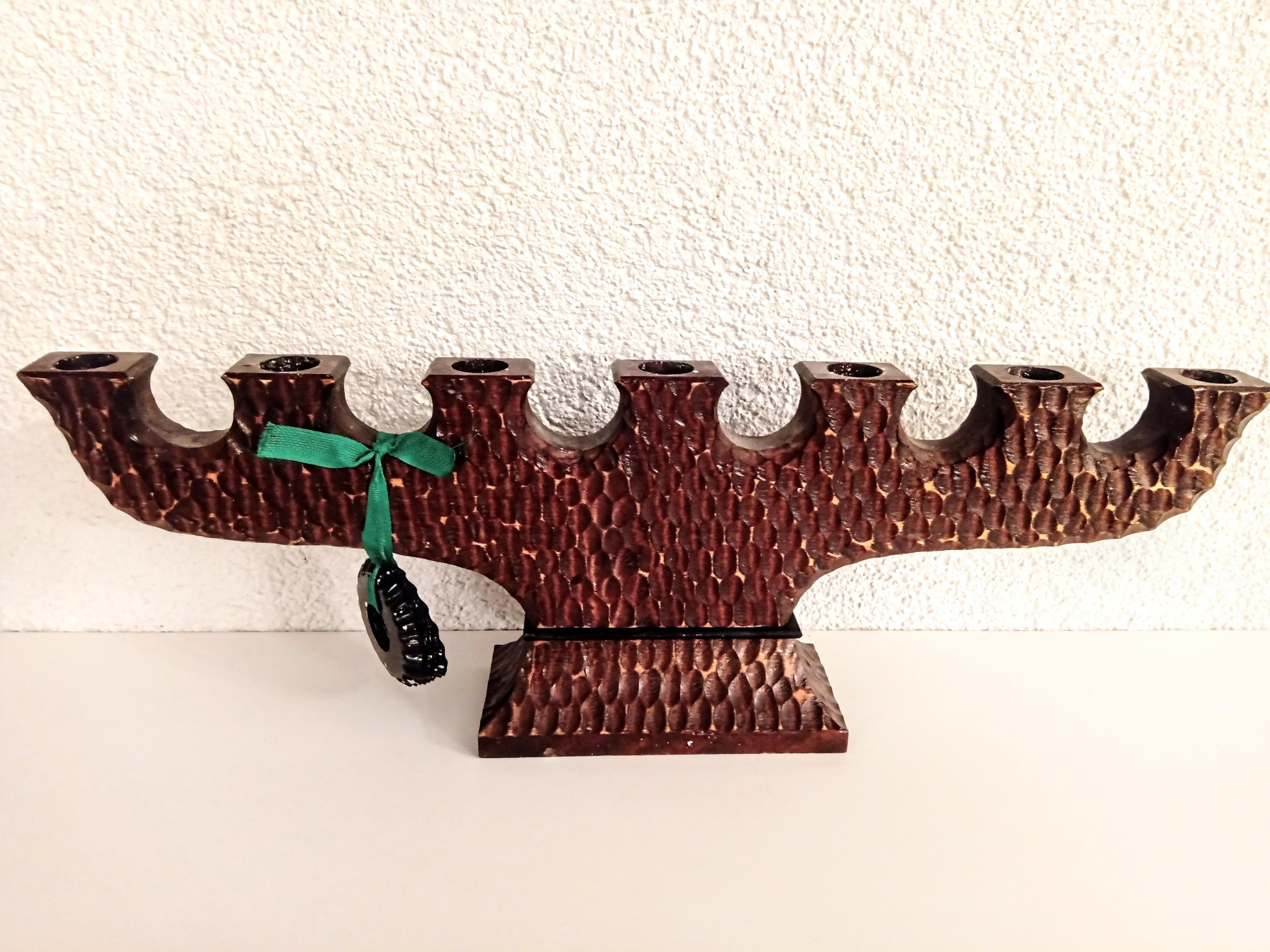 スウェーデン製　ヴィンテージ木製キャンドルホルダー 北欧ヴィンテージ雑貨 木製のキャンドルホルダー - a n t e n n a