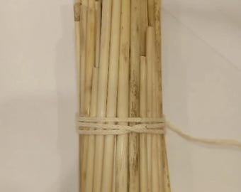 100 Eco Friendly Dried Reeds Straws Stems for Craft project Crafts home decor Wild Reed Handmade Natural Organic Eco DIY Zero Waste Rural