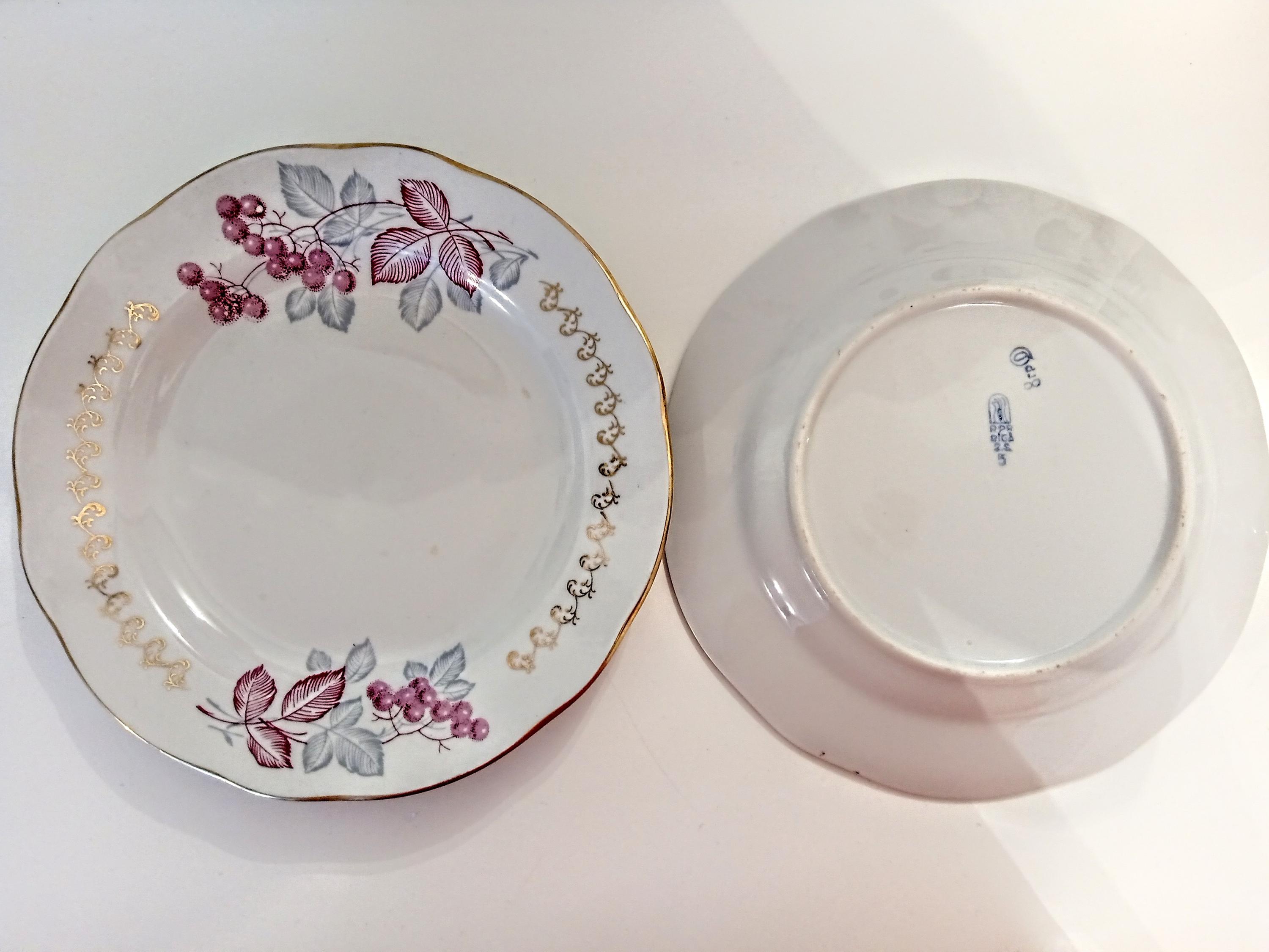 ロモノーソフ ロシア製（旧ソ連） お皿 6枚 高級食器 ロモノーソフ