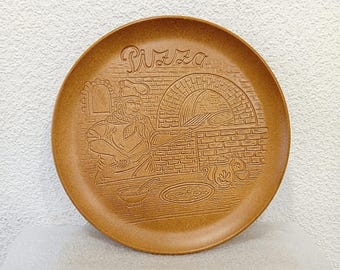 Amazing Vintage Pizza Plate Serving Plate Ceramic Large Germany SÖNDGEN Keramik gift for Mum Mother Christmas Farmhouse Rustic decors Rural