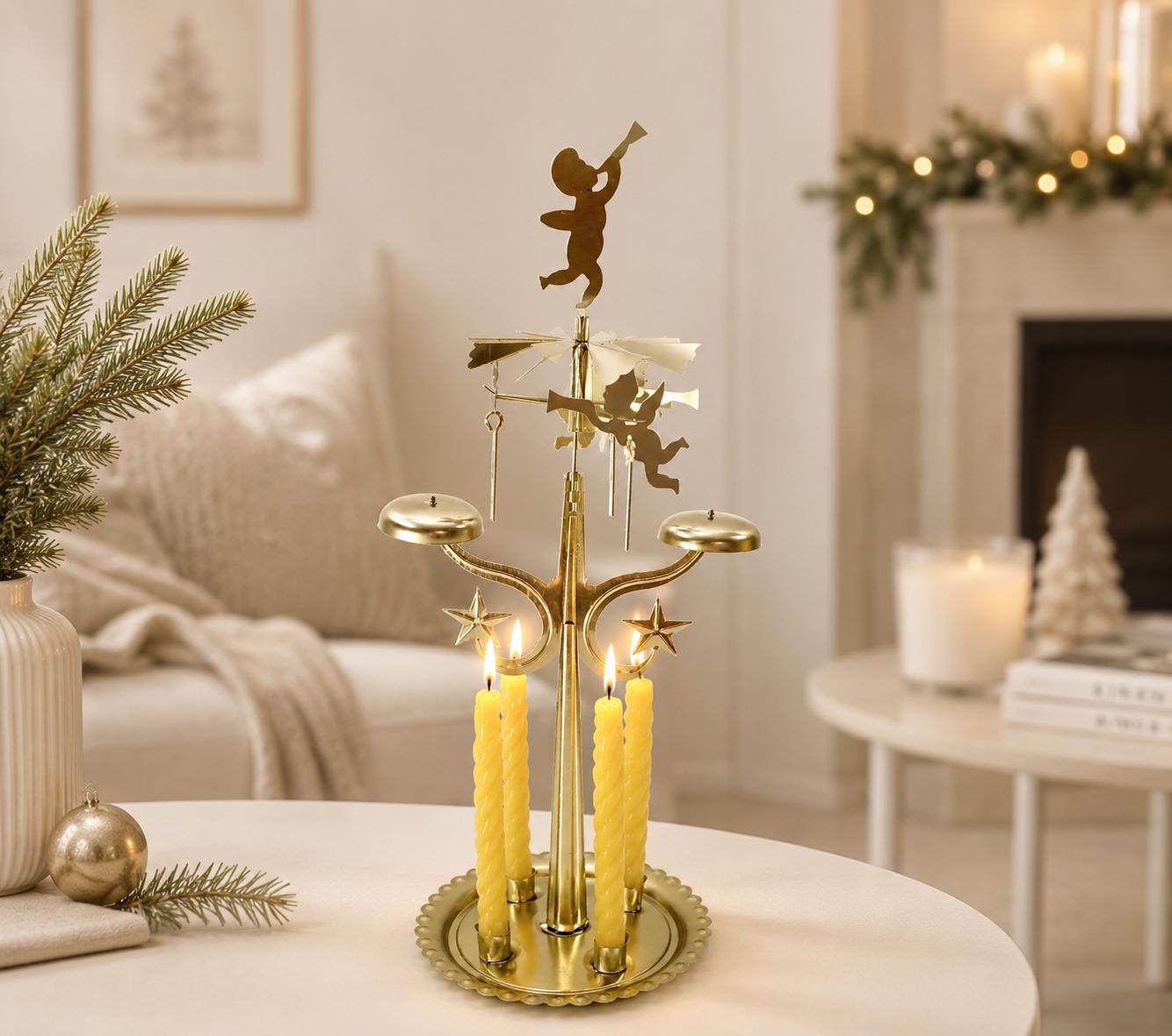Spinning Candle Chimes Christmas - Etsy