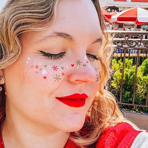 Christmas at the Castle Freckle Tattoo | pixie freckle | Holiday Freckles | Christmas Party Makeup  | Faux Freckle Tattoos | Magical Holiday
