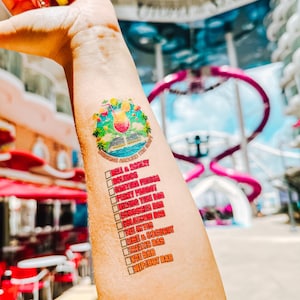 Utopia Cruise Bar Crawl Tattoo-Cruise gifts-girls trip-cruise squad -family cruise trip- cruise accessories-cruise survival -Oh Ship favor