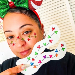 Holiday Lights Mouse Freckle Tattoo | pixie freckle | Holiday Freckles | Glitter Christmas Freckles | Faux Freckle Tattoos | Magical Holiday