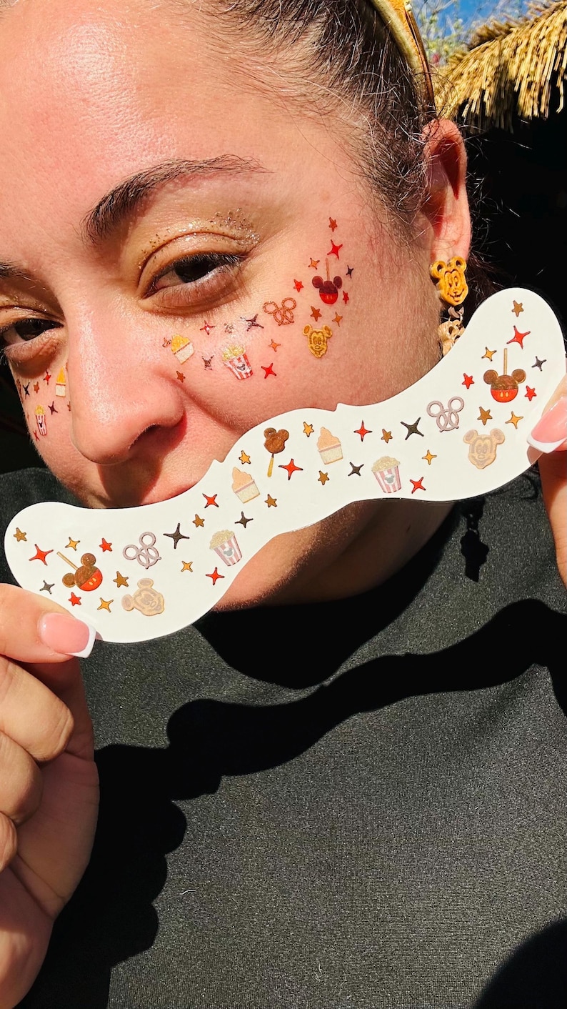 Magical Treats Face Freckle Temporary Tattoos - Freckle Tattoos - Mouse face tattoos - Mouse Freckles - Faux Freckle Temporary Tattoos. image 2