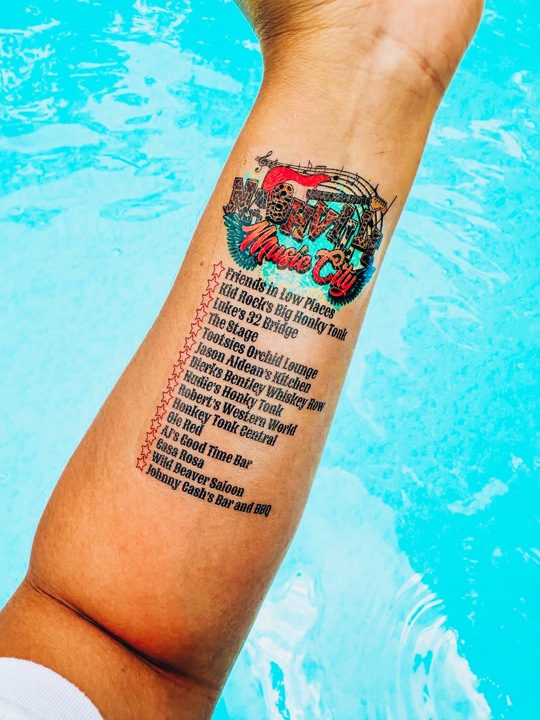 Buy Nashville Bar Crawl Tattoo- Nashville Bachelorette - Bar Crawl  Temporary Tattoo- Adult Scavenger Hunt-bar Hopping Game -nashville Girls  Trip Online in India - Etsy, image size:1080x1440