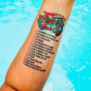 Nashville Bar Crawl Tattoo- Nashville Bachelorette - Kneipentour temporäres Tattoo- Schnitzeljagd für Erwachsene- Bar hopping Spiel - Nashville Mädchen Reise