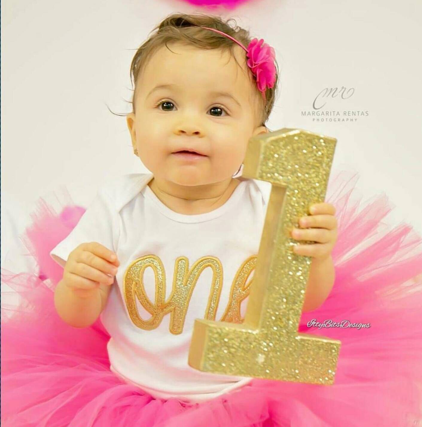 Gold Number 1 Glitter Number 1 Gold Glitter Number First | Etsy