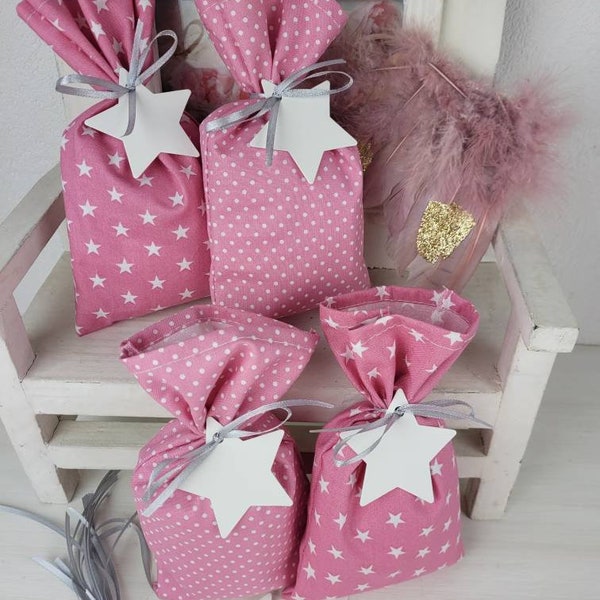 Advent calendar bag old pink