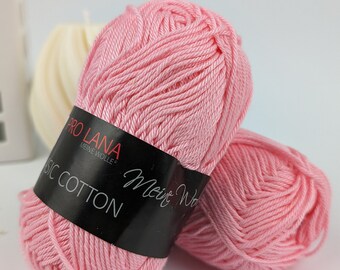 Pro Lana 50g Basic Cotton Baumwolle. Stricken , Häkeln Wolle Garn.