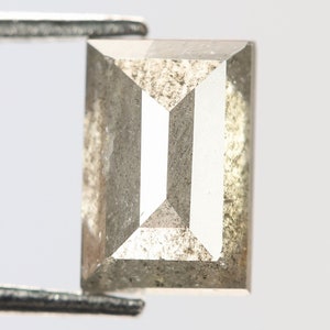 0.88 Ct, 6.5 X 4.3 X 2.6 MM, Natural Loose Diamond Gray Color Baguette Shape Polished Diamond For Wedding Jewelry, Radiant Diamond, DG6838