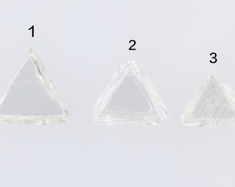 0.45 Ct, 5.3 X 5.6 X 1.8 MM, Natural Loose Rough Diamond White Color Triangle Shape I3 Clarity Raw Uncut Diamond, Diamond Rings, DG8324
