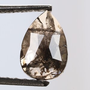 0.32 Ct, 6.6 X 4.4 X 1.1 MM, Natural Loose Diamond Brown Color Pear Shape Faceted Diamond For Making Jewelry, Real Diamond Mine, DG8021