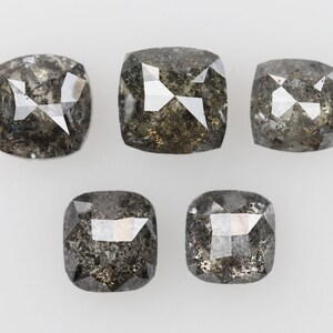 3.06 Ct, 5.1 X 5.0 X 3.4 MM, Natural Loose Diamond Black Color Square Shape Polished Diamond For Wedding Jewelry, Crystal Diamond, DG6201