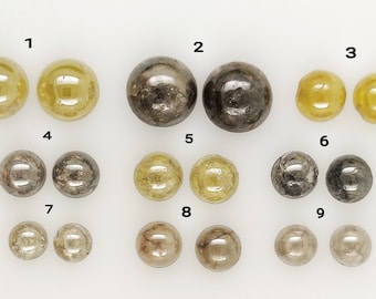 Mix Color Rund Cabochon Loses Diamantpaar, 4,75 Ct