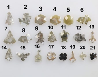 0.55 Ct, 8.4 X 5.7 X 1.5 MM, Natural Loose Diamond Fancy Mix Color Mix Shape Checker Cut Faceted Diamond, Real Diamond Jewelry, DG8118