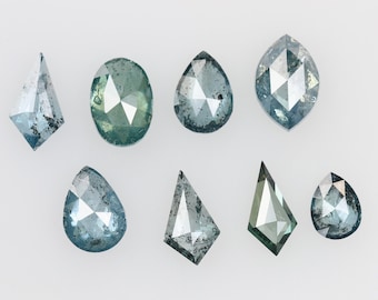 2.23 Ct, 5.6 X 3.9 X 2.3 MM, Loose Diamond Blue Color Mix Shape Polished Diamond For Engagement Jewelry, Earth Mine Stone, Gifts, DG6215