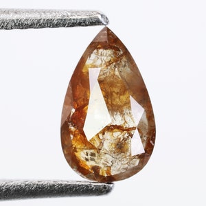 0.74 Ct, 8.2 X 5.0 X 2.1 MM, Natural Loose Diamond Reddish Color Pear Shape Diamond For Engagement Rings Unique Diamond Mine, DG9856