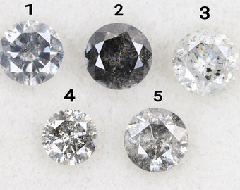 0.69 Ct, 5.4 X 3.8 MM, Natural Loose Diamond Mix Color Round Shape Brilliant Cut Polished Diamond For Making Jewelry, Birthstone, DG5539