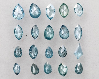 1.57 Ct, 4.2 X 3.1 X 1.5 MM, Loose Diamond Blue Color Mix Shape Wholesale Polished Diamond, Fancy Diamond Jewelry, Birthstone, DG6769
