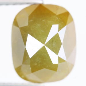 4.84 Ct, 9,8 X 8,2 X 6,2 MM, Natürlicher Fancy Green Farbe Kissenform Diamant | Einzigartiger Verlobungsring Stein | Feinschmuck Diamant | C2240
