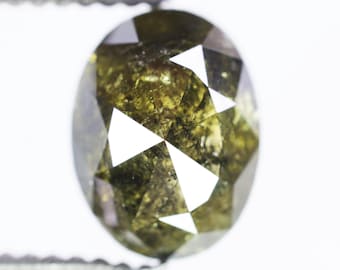 2.50 Ct, 8.8 X 6.7 X 4.9 MM, Natural Fancy Green Color Oval Shape Diamond For Engagement Ring | Handmade Jewelry Designer Diamond | C2267