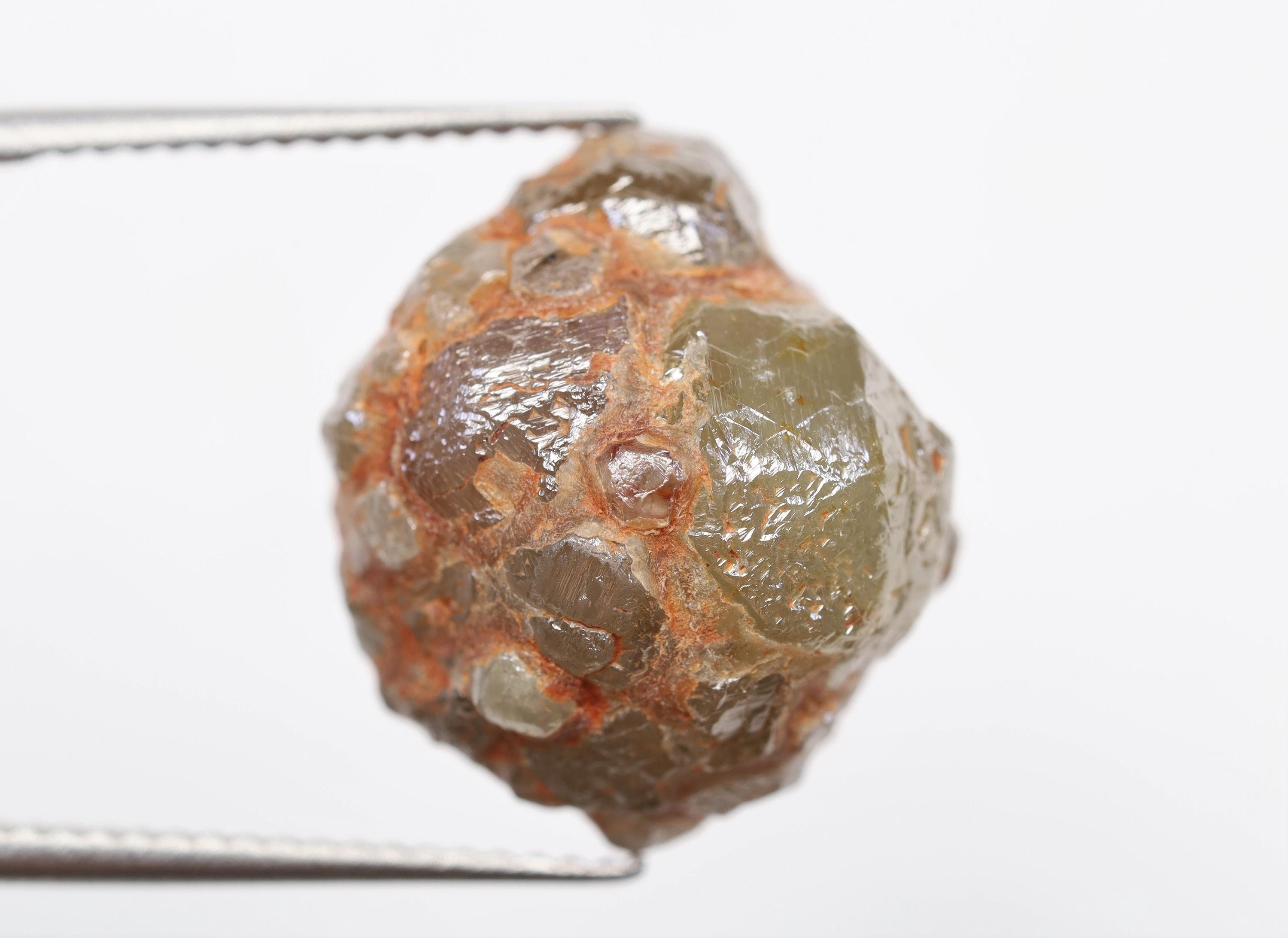 22.44 Ct, 14.8 X 14.0 X 12.8 MM, Natural Loose Rough Diamond Peach