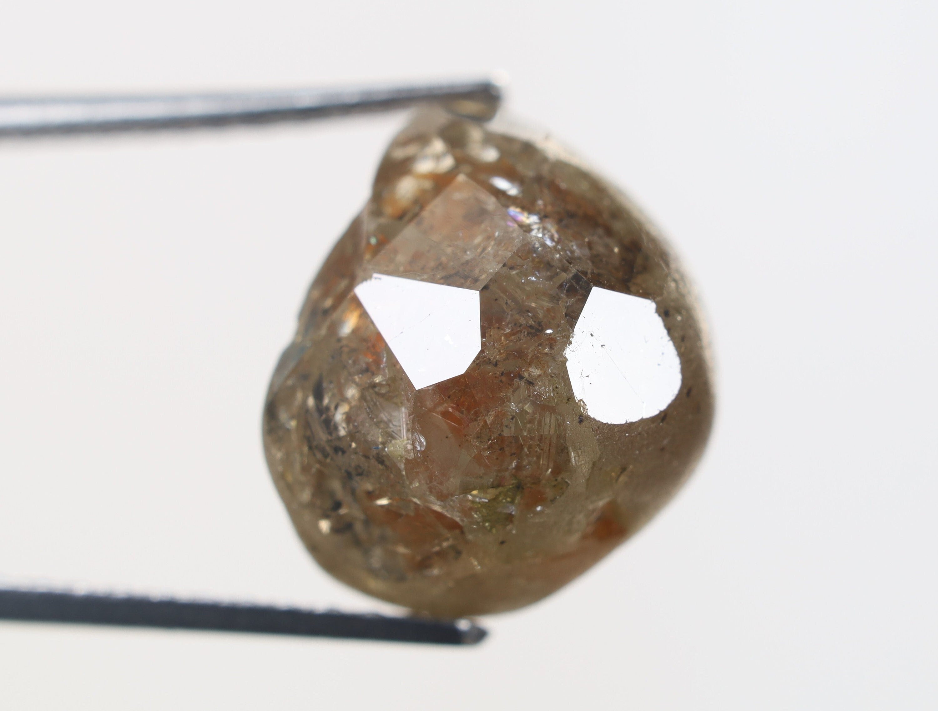 4.15 Ct, 9.7 X 7.4 X 5.7 MM, Natural Loose Rough Diamond Orange