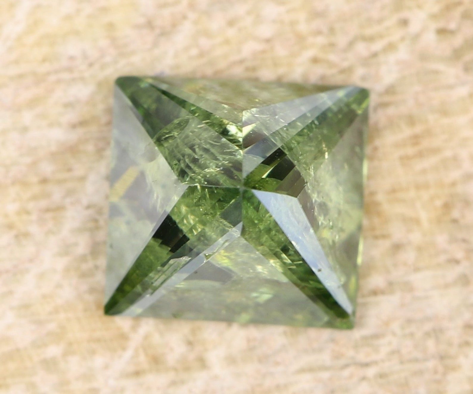 0 57 Ct 4 7 X 4 5 X 3 4 MM Loose Diamond Green Color Square Etsy