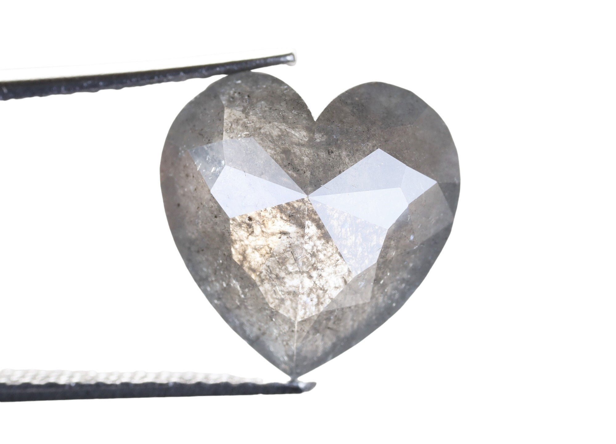 nabe190 deserted fear / veins of ＋3枚 3.28 Ct, 10.0 X 9.9 X 4.3 MM, Natural Loose Diamond Gray