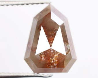 3.52 Ct, 11.1 X 8.6 X 4.0 MM, Natural Fancy Reddish Color Geometric Shape Diamond For Fine Jewelry | Luxury Handmade Jewelry Stone | C2286