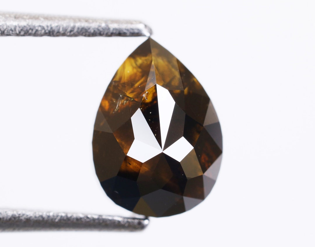 1.81 Ct 8.3 X 6.1 X 4.2 MM Natural Loose Diamond Dark Coffee - Etsy