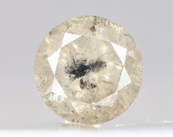 1.42 Ct, 7.2 X 4.4 MM, Natural Rustic Diamond Gray Peach