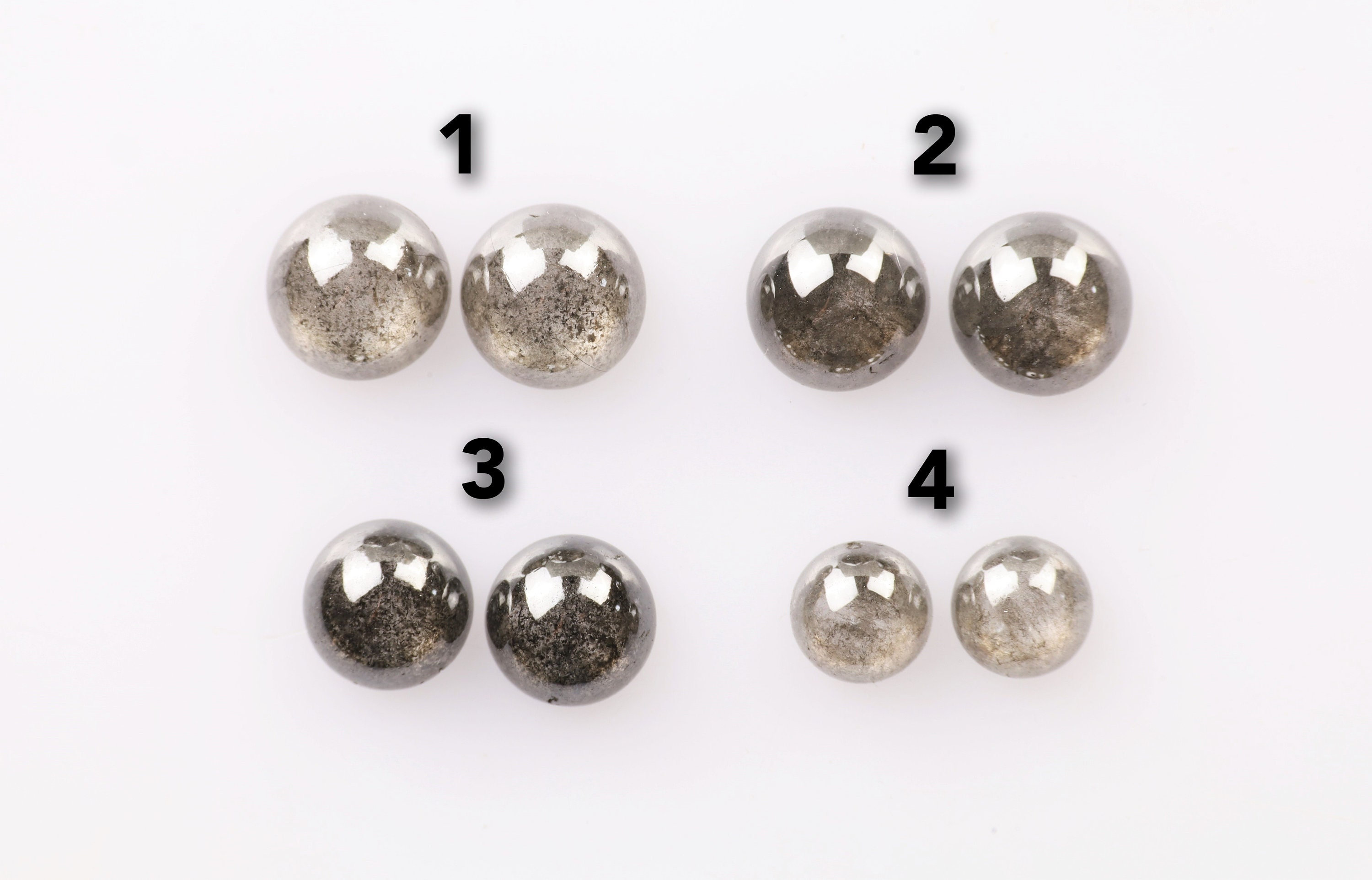 灰色のアルカディア 亨一 珠生 グッズセット 3点 3.03カラット、7.0 x 3.4mm、天然ルースカボションダイヤモンド