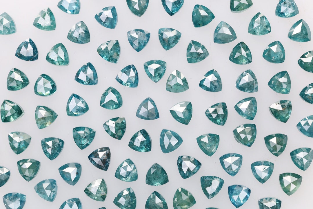 Triangular Blue Diamonds 3.1 to 3.0 MM, Loose Diamond Blue Color Triangle Shape Polished Diamond ...
